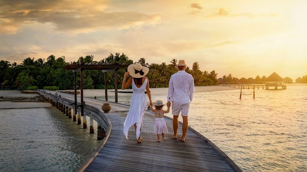 Children on beach at sunset | Family Holidays | Swift Travel